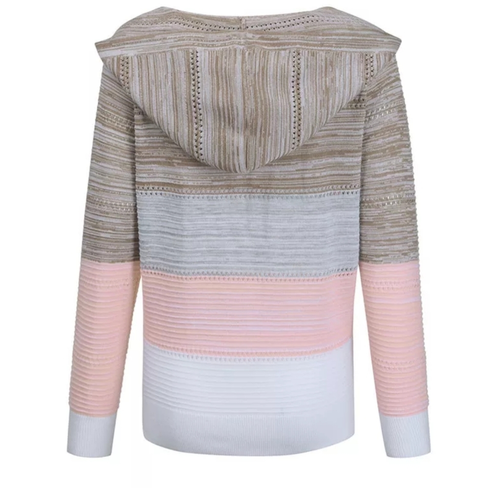 ⭐Fun Striped Perforated Hoodie - Picture 10 of 11